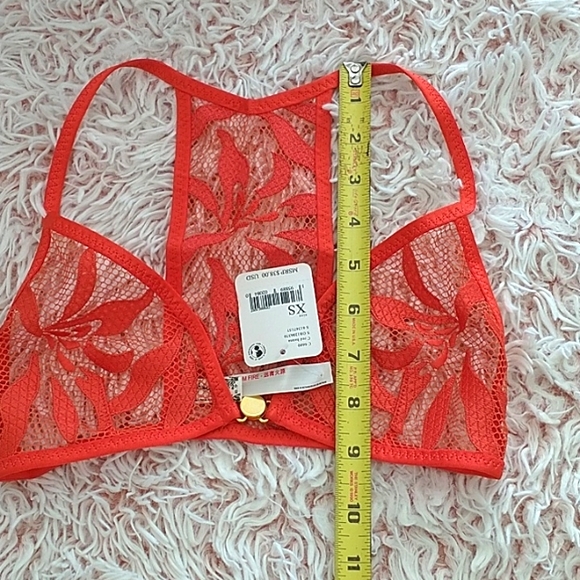 🏵️NWT FP coral red lace bralette - Picture 5 of 6